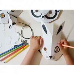 Kit Créatif pour enfant -Masques de la forêt - Pirouette Cacahouète