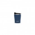 Gobelet inox isotherme avec couvercle - Qwetch - Granite Bleu