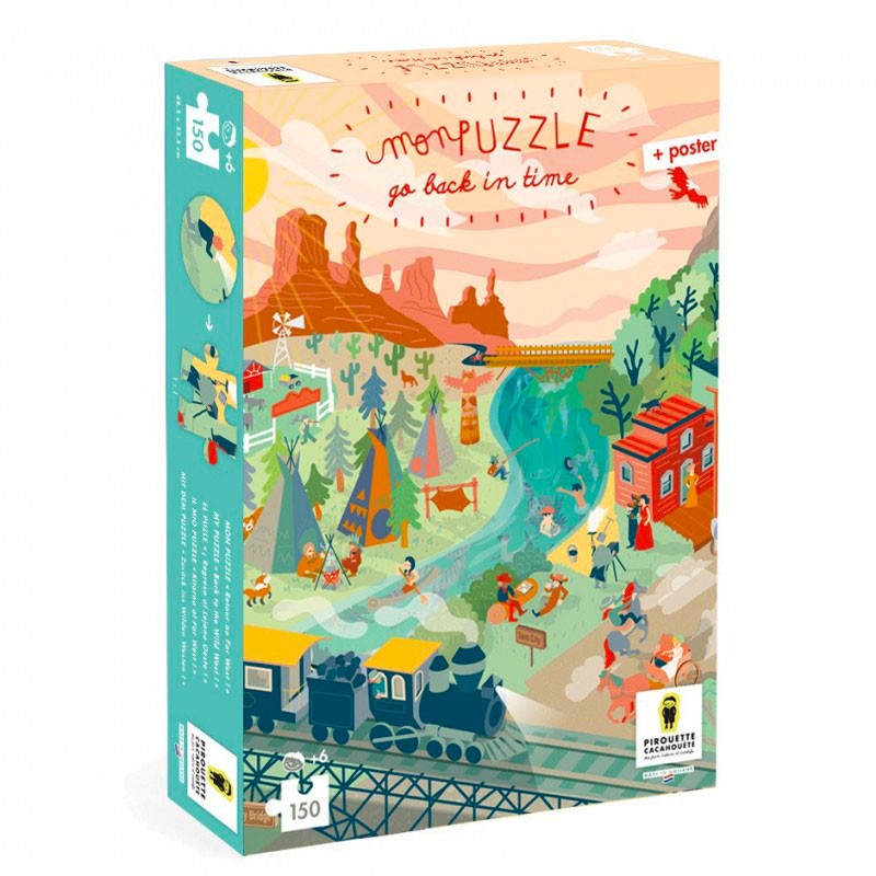 Puzzles Go Back in time - Far west - Pirouette Cacahouète