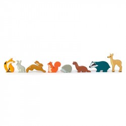 jeux écoresponsable en bois - set animaux de la forêt - tender Leaf