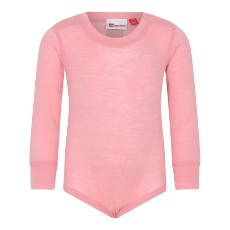 Body en laine merinos - manches longues - Lwubavo 700 -Lego - Rose - 2022