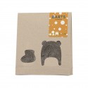 Coffret de naissance bonnet et chaussons Noa - Barts - Brown