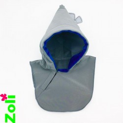 Capuchon bébé imperméable Zoli - Gris / Bleu