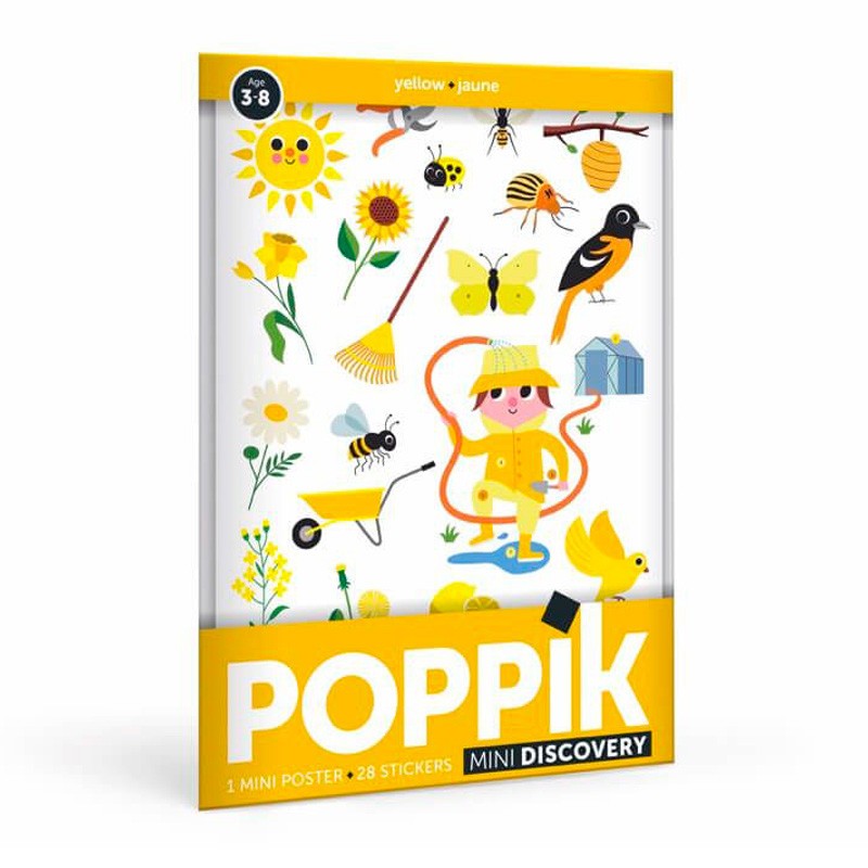 Poster Créatif Jardin 3-8 ans + 27 gommettes - Poppik