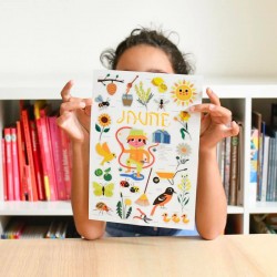 poster enfant créatif - poppik jardin