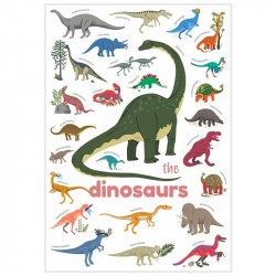 poster créatif enfant - dinosaures poppik