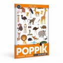 Mini Poster  + 27 gommettes - La Savane - Poppik