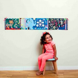 Poster créatif pour enfant avec stickers - jungle - poppik