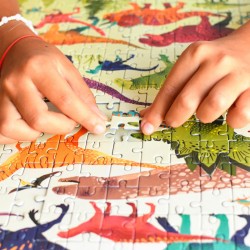 Puzzle éducatif poppik pour enfant - dinosaures