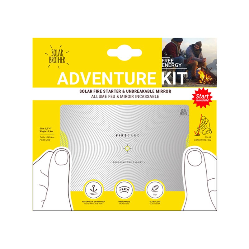 Adventure Kit - Allume feu et pyrograveur solaire - Solar Brother