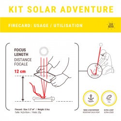 kit allume-feu solaire et miroir Solar Brother