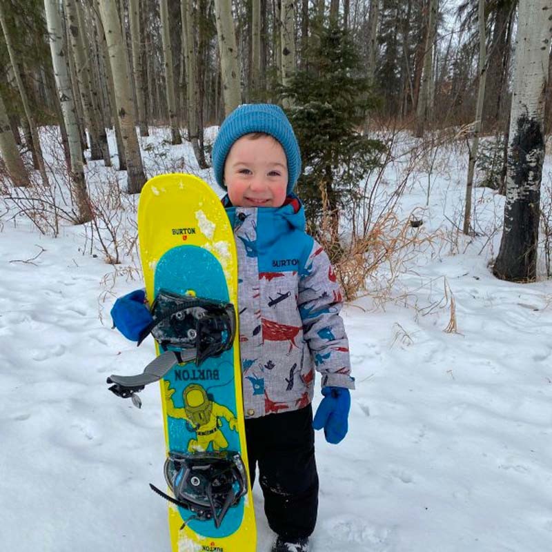 Strap Burton Riglet Reel Pour Snowboard Enfants - Sangle Pratique Noir