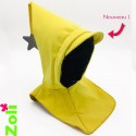 Capuchon enfant imperméable Jaune/Anthracite - Zoli