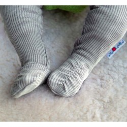 Chaussons de portage en laine Manymonths - 0-12/18 mois - Platinium Grey