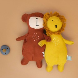 peluches lion et singe