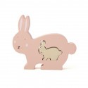 Puzzle bébé en bois - Trixie - Lapin