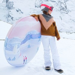 luge bouée gonflable enfant - Rochebrune