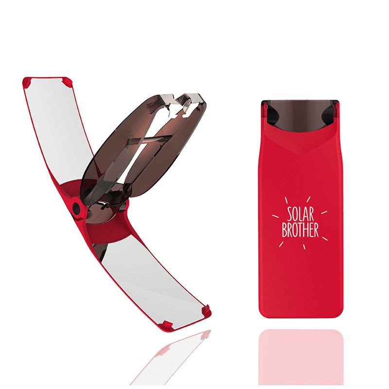 Suncase Gear - Briquet solaire - Solar Brother rouge