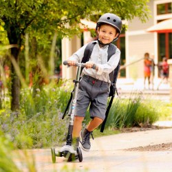 trottinette pliable pour enfant gris