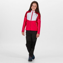 veste regatta softshell coupe vent rose