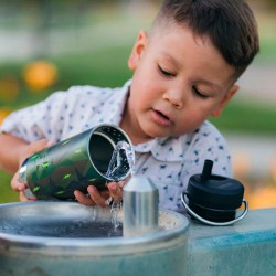 Gourde bébé en inox sippy gaspajo 350 ml