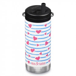 Gourde TKWide isotherme 350 ml Hearts Stripe - Klean Kanteen