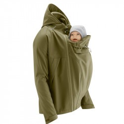 Veste de portage softshell  porter, bébé, maman, unisex, pluie