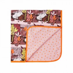 Couverture réversible bébé Moomin Slumra - Reima - Rose poudré