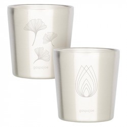 Set de 2 Gobelets Inox enfant - Gaspajoe Zen - Ginko - Lotus