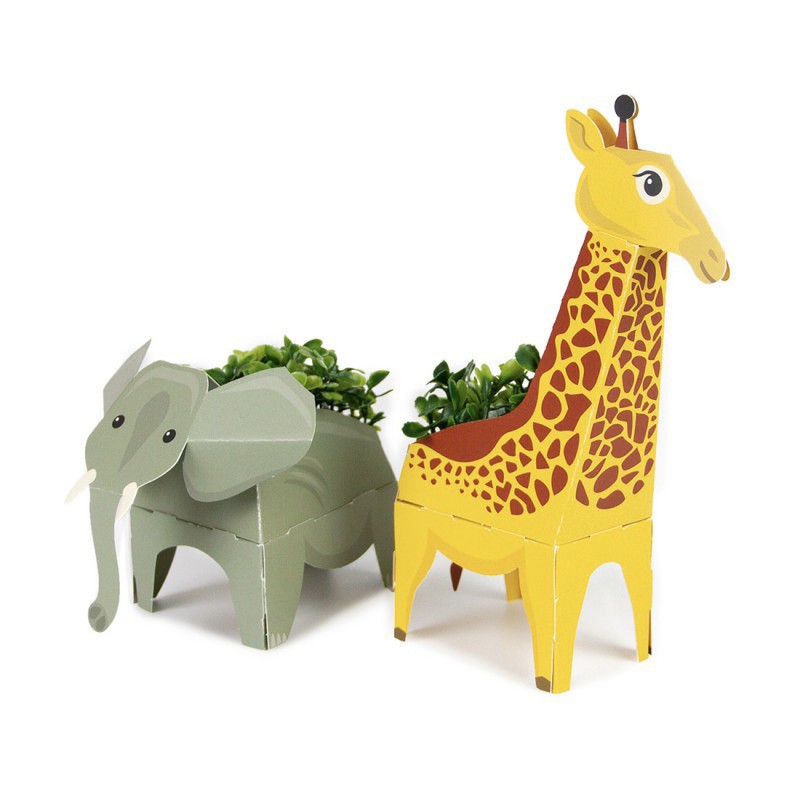 Animaux Pop-Up - Radis et Capucine - Éléphant et Girafe