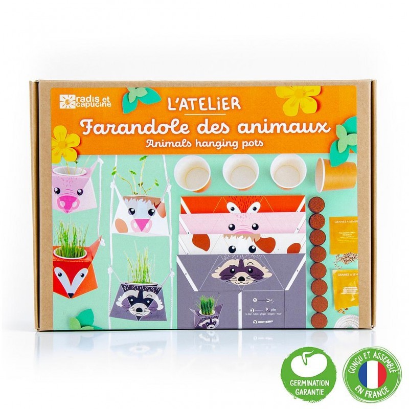 Coffret DIY la Farandole des Animaux - Radis et Capucine