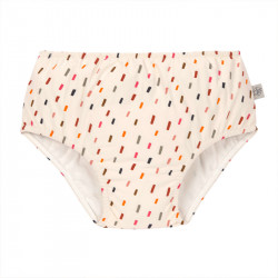 Maillot de bain couche LASSIG - Petits traits écru multicolore