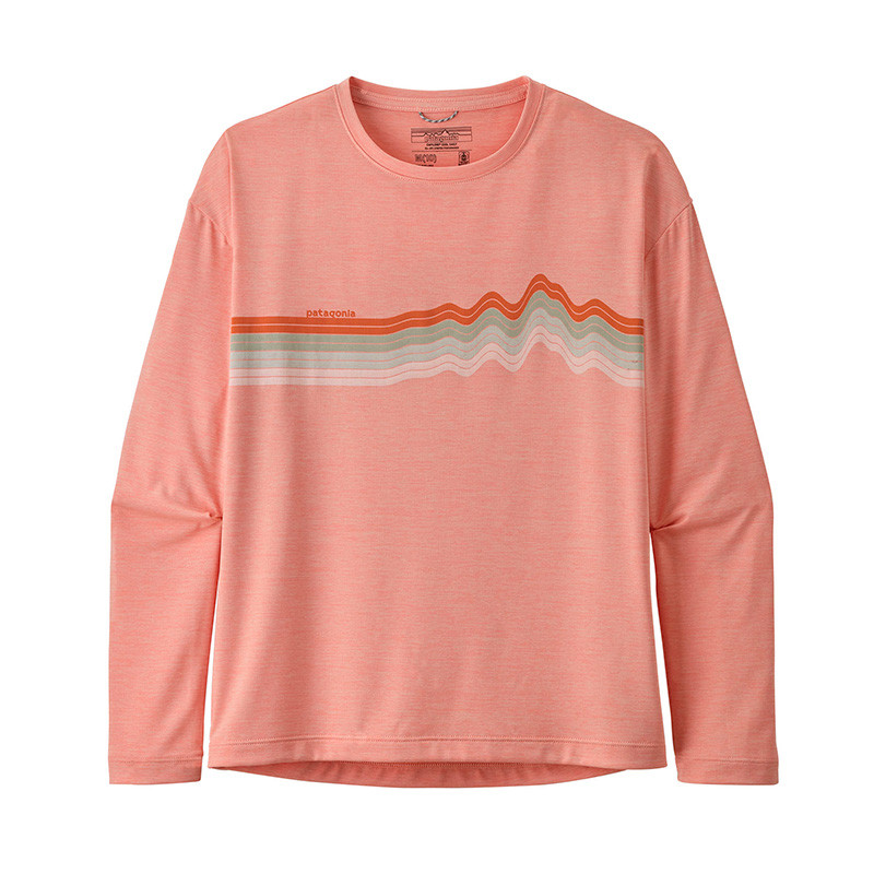 T-shirt enfant anti-uv Capilene - Patagonia - Flamingo Pink