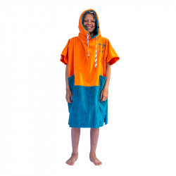Poncho surf enfant - 6 à 9 ans - All-in - Tiger/Orange Navy