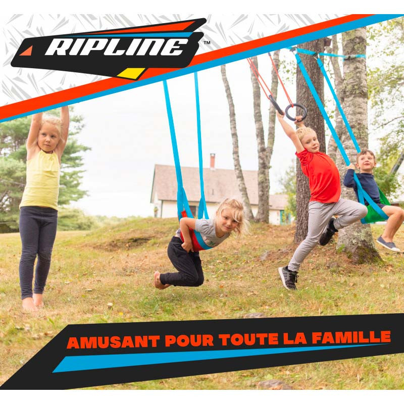 Swingline Slackers slackline, anneaux et trapèzes enfant