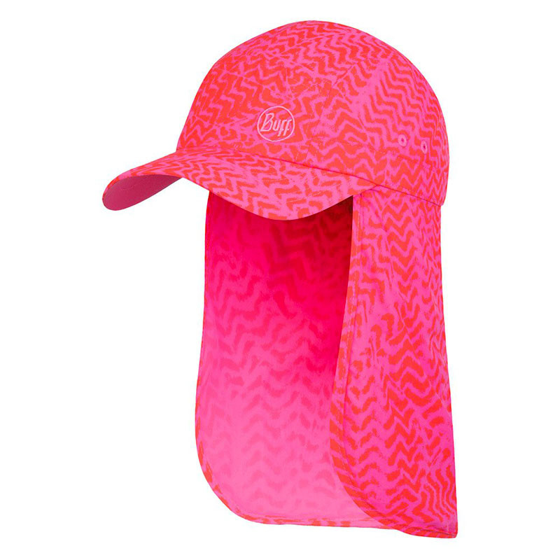 Casquette enfant protège-nuque Bimini - Buff - Kumkara Fuschia