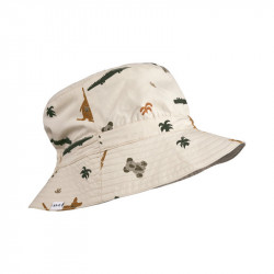 Chapeau de paille enfant Liewood - Doro Feodora - Nature/Navy mix