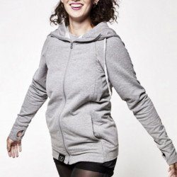 Sweat de portage et grossesse unisexe - Love Radius - Gris athlétique