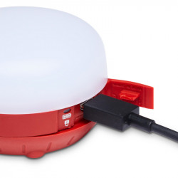 lampe recharge usb rouge