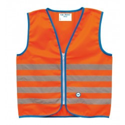 gilet de sécurité pour enfant - chasuble jaune fluo pour l'école, le vélo,  la voiture