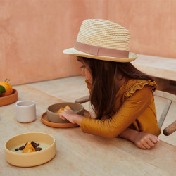 Chapeau de paille enfant Liewood - Doro Feodora - Nature/Navy mix