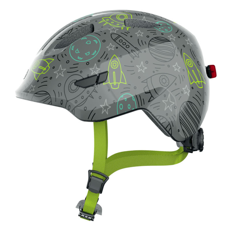 Casque vélo Abus Grey Space Smiley 3.0 LED