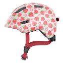 Casque vélo enfant avec éclairage - Abus Smiley 3.0 LED - Rose Strawberry