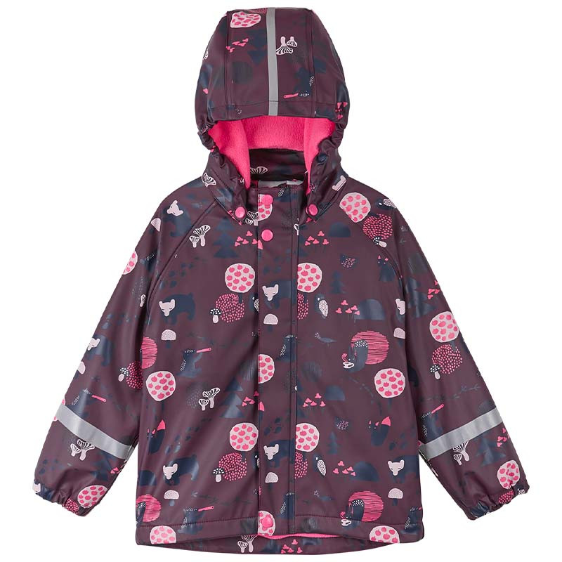 Raincoat Koski - 100% waterproof et doublé polaire - Reima - deep purple