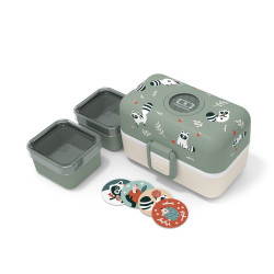 MB Tresor - Bento enfant par Monbento - Vert Raccoon