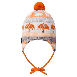 Bonnet bébé en laine mérinos - Moomin Yngst - Reima - Autumn Orange - 2022