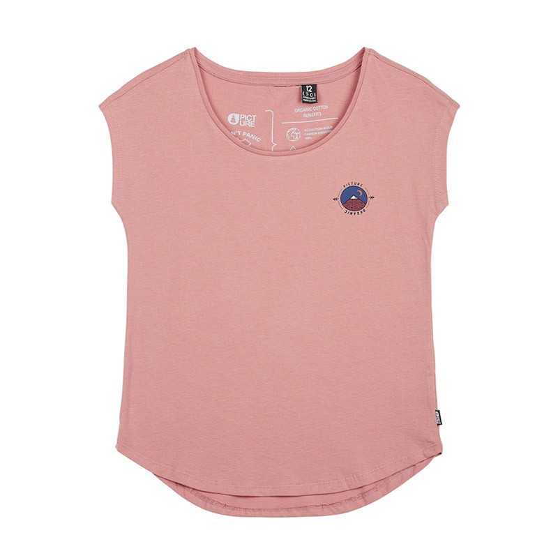 T-shirt fille Graphic Girl Tee - Picture Organic Clothing - Bois de Rose - 2022