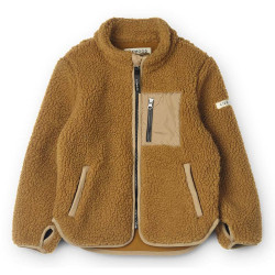 Polaire enfant sherpa Nolan - Liewood - Golden Caramel Oat Mix