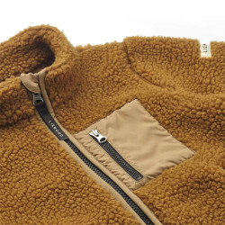 Polaire enfant sherpa Nolan - Liewood - Golden Caramel Oat Mix