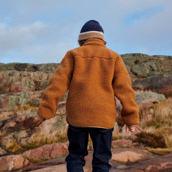Polaire enfant sherpa Nolan - Liewood - Golden Caramel Oat Mix